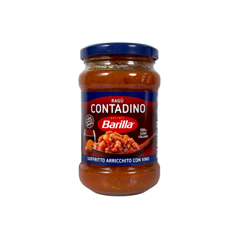 Соус томатний Barilla з м'ясом і червоним вином e ragu contadino, 300 г
