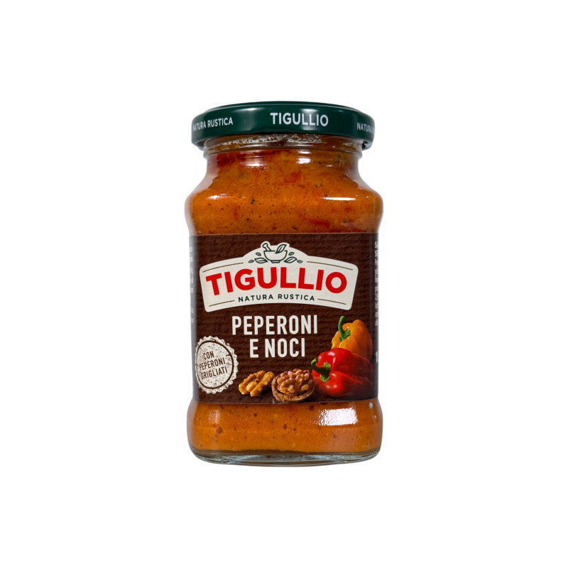 Соус песто Tigullio з паприкою та грецькими горіхами peperoni e noci, 185 г