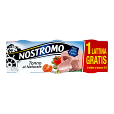 Тунець Nostromo у власному соці tonno al naturale, 3x70 г