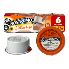 Тунець Nostromo в соняшниковій + оливковій олії il morbido, 6x65 г