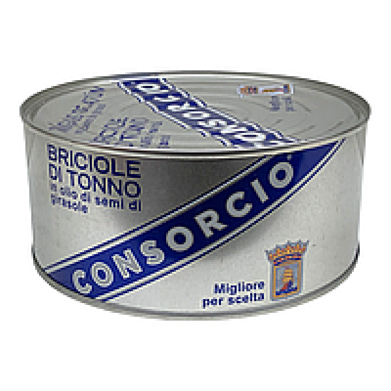 Тунець Consorcio у соняшниковій олії briciole di tonno in olio di semi di girasole, 1000 г