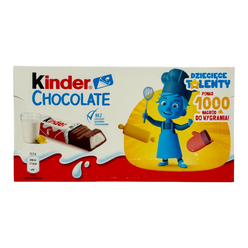 Цукерки шоколадні Kinder chocolate, 100 г