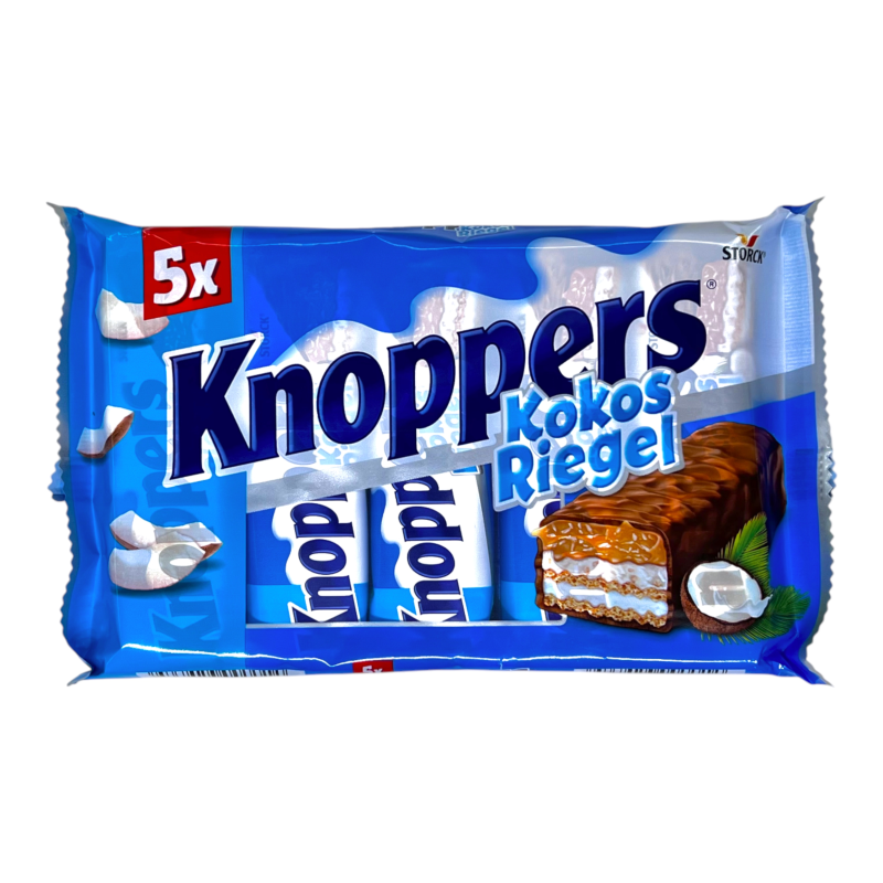 Батончики шоколадні Storck з кокосом knoppers cocosriegel, 5×40 г