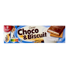 Шоколад Choceur Choco & Biscuit молочний з бісквітом e melk chocolate with biscuit, 300 г