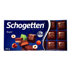 Шоколад молочний Schogetten з нугою nugat, 100 г