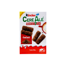Печиво злакове Kinder з шоколадними краплями cereale gocce di cioccolato fondente, 204 г