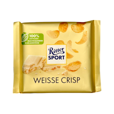 Шоколад білий Ritter Sport з корицею weisse zimt crisp, 100 г