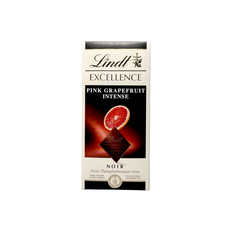 Шоколад чорний Lindt з рожевим грейпфрутом e pink grapefruit intense, 100 г