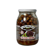 Оливки Bella Contadina чорні в спеціях по-селянськи olive nere alla paesana, 1062 мл