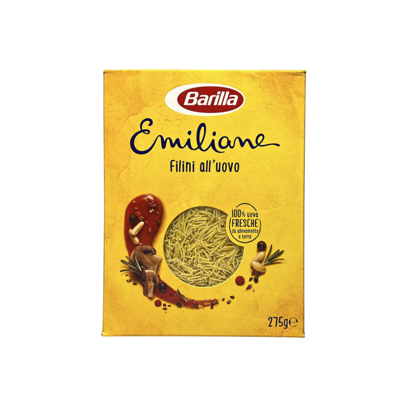 Макарони яєчні Barilla лапша emiliane filini all’uovo, 275 г