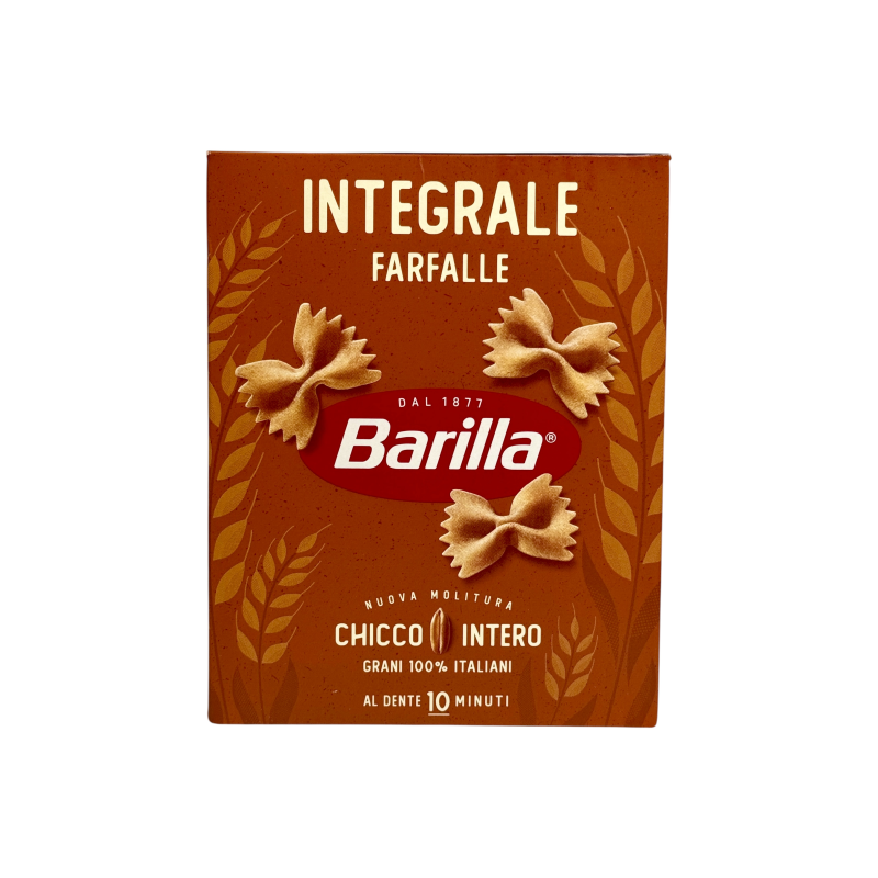 Макарони Barilla цільнозернові бантики integrale farfalle, 500 г