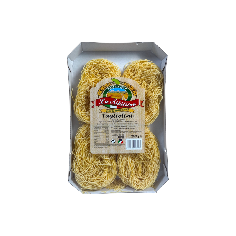 Макарони La Sibillina яєчні гнізда tagliolini 28% жовтків pasta all’uovo, 250 г