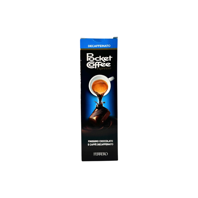 Цукерки Ferrero чорний шоколад з еспресо без кофеїну pocket coffee decaffeinato, 62 г