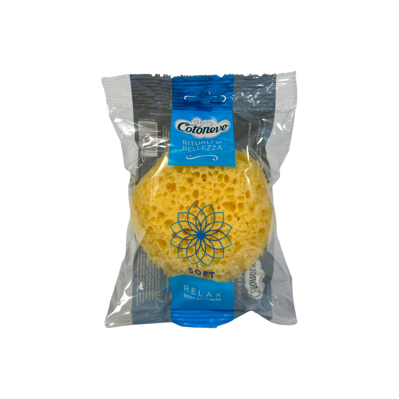 Губка Cotoneve для ванни м'яка та оксамитова rituali di belezza soft relax, 1 шт