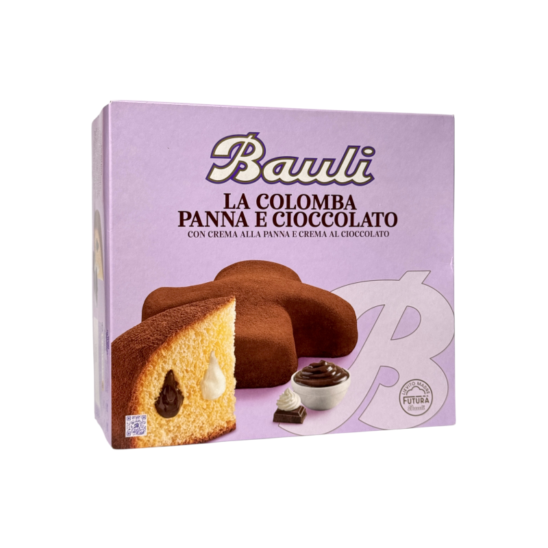 Пасхальна булка Bauli коломба з шоколадним та вершковим кремом la colomba panna e cioccolato, 750 г