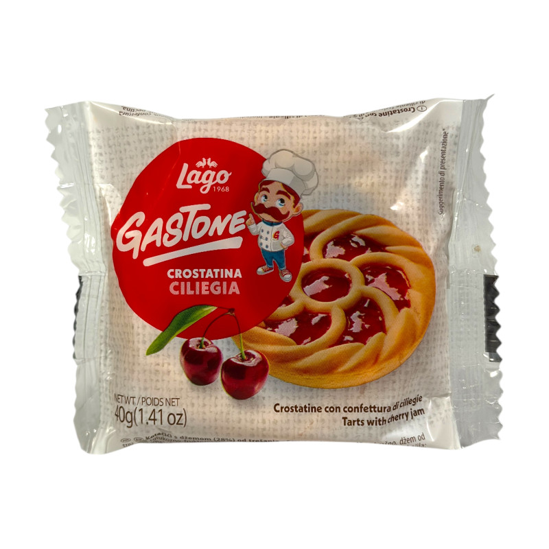 Печиво Lago кростата з вишневим джемом crostatine ciliegia, 40 г Печиво Lago кростата з вишневим джемом crostatine ciliegia, 40 г