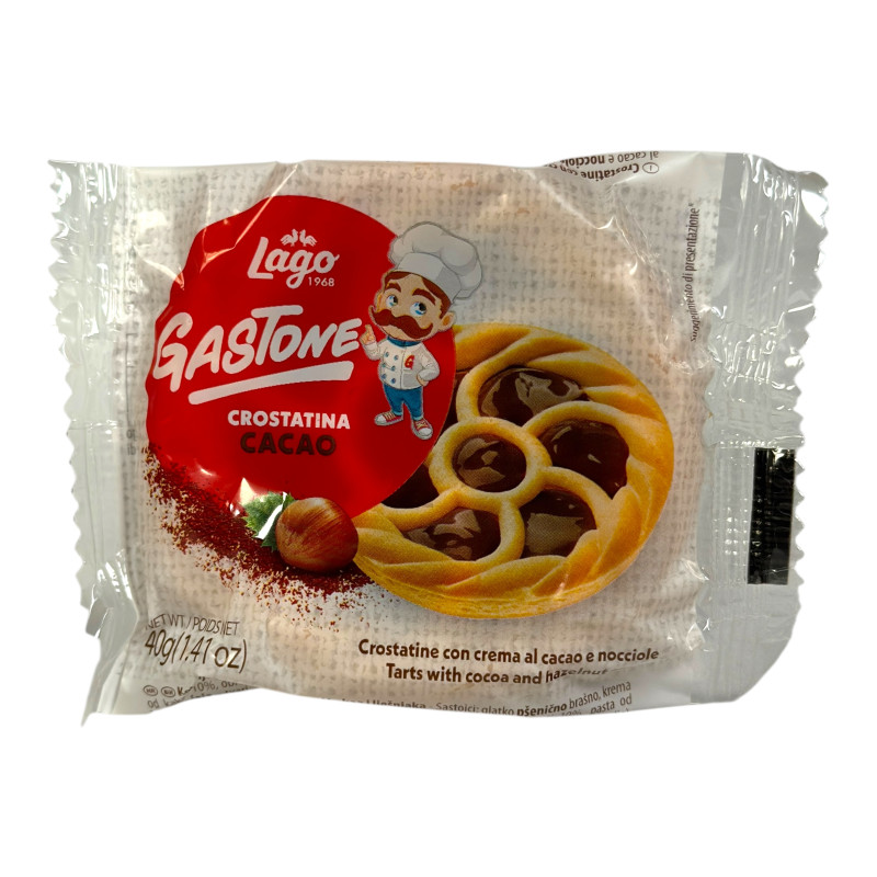 Печиво Lago кростата з шоколадним кремом crostatine cacao, 40 г Печиво Lago кростата з шоколадним кремом crostatine cacao, 40 г