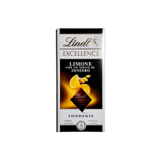 Шоколад чорний Lindt з лимоном та імбирем excellence limone-zenzero, 100 г