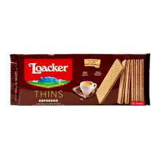 Вафлі Loacker з кремом еспресо espresso, 175 г