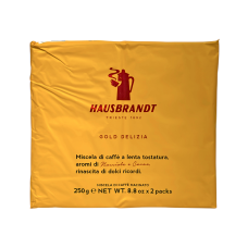 Кава мелена hausbrandt Gold Delizia, з нотками горіха і какао 2*250 г