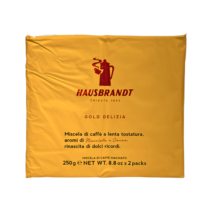 Кава мелена hausbrandt Gold Delizia, з нотками горіха і какао 2*250 г