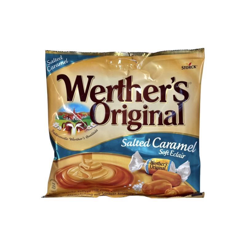 Цукерки карамельні Werther’s Original м’який еклер із солоною карамеллю salted caramel, 180 г