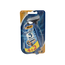 Станки для гоління Bic з трьома лезами comfort 3 pivot 4+2, 6 шт