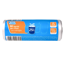 Пакети для сміття Purio з ручками sacchi per rifiuti, 25 л 30 шт
