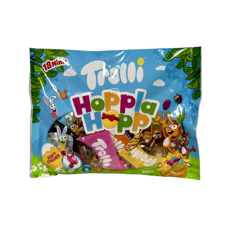 Желейні цукерки Trolli Hoppla Hopp асорті gummy candy mix, 360 г