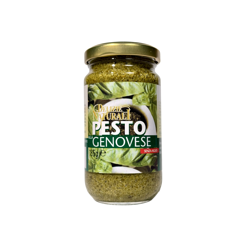 Соус песто Delizie Naturali без часнику e pesto alla genovese senza aglio, 180 г Соус песто Delizie Naturali без часнику e pesto alla genovese senza aglio, 180 г