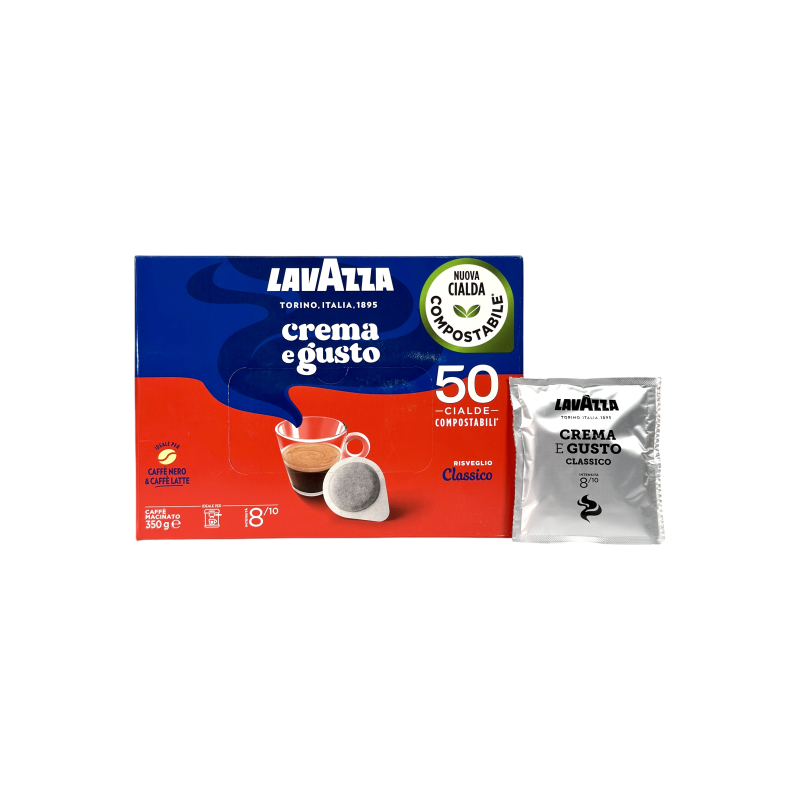 Кава в чалдах Lavazza crema e gusto classico, 50 шт, 350 г Кава в чалдах Lavazza crema e gusto classico, 50 шт, 350 г