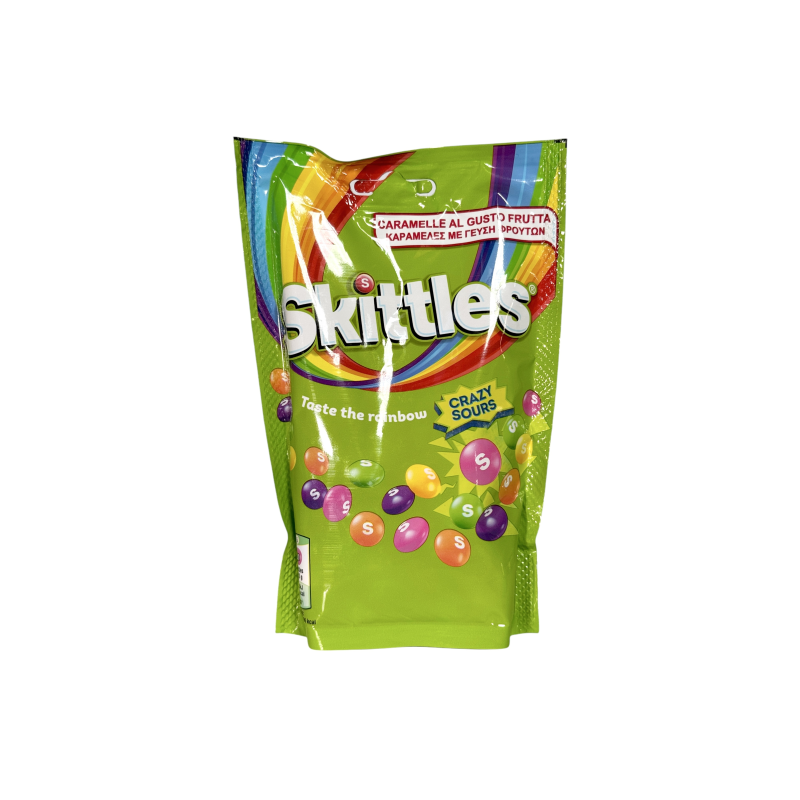Драже Skittles кислі crazy sours vegan, 136 г