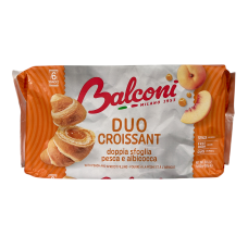 Круасани Balconi подвійного тіста з персиково-абрикосовою начинкою duo croissant, 300 г