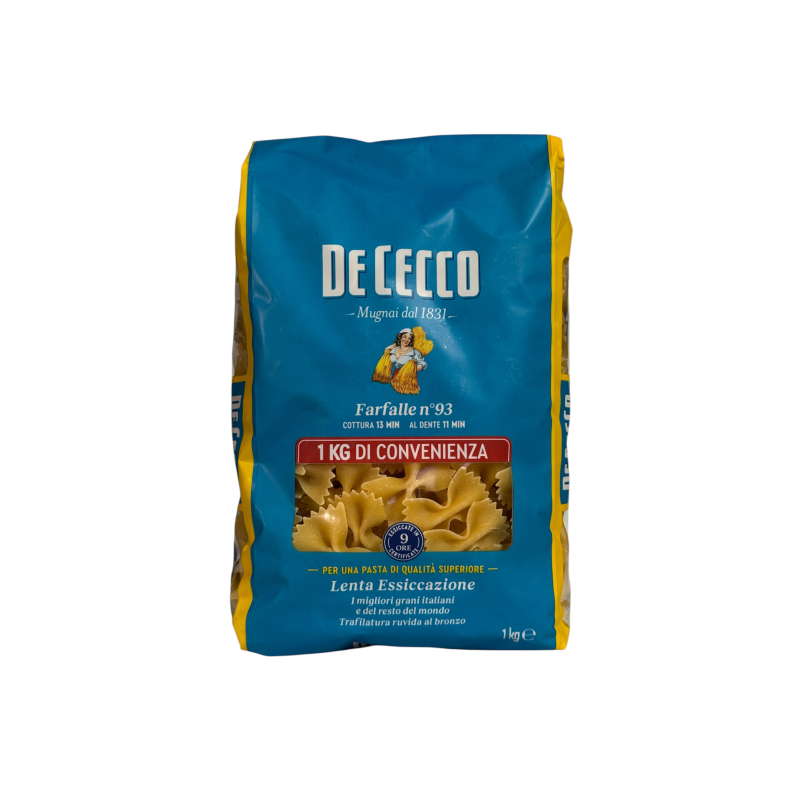 Макарони класичні De Cecco бантик farfalle No93, 1000 г