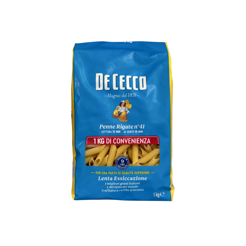 Макарони класичні De Cecco перо penne rigate No41, 1000 г