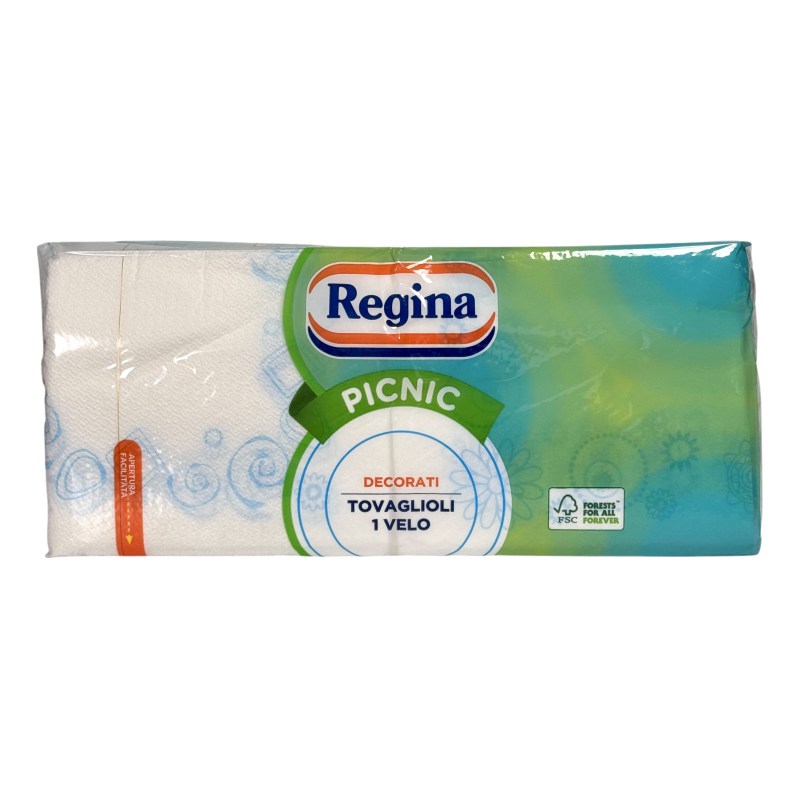 Серветки паперові Regina Picnic Decorati 162 шт, 33×29 см