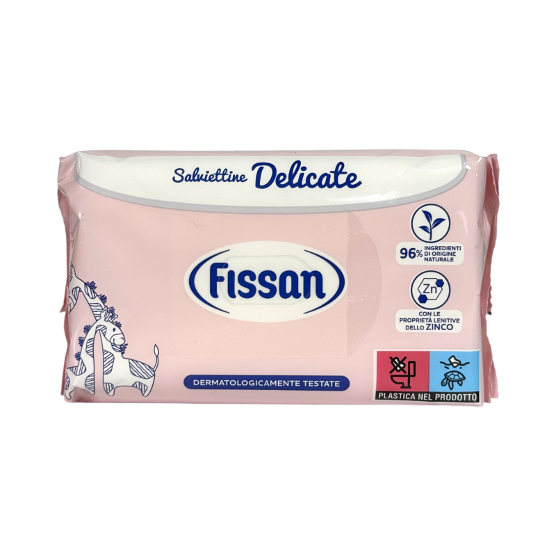 Серветки вологі дитячі Fissan delicate делікатні, ніжні, 65 шт