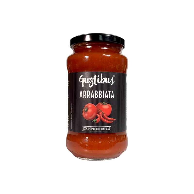 Соус для пасти Gustibus аррабб’ята гострий з перцем чилі arrabbiata, 400 г
