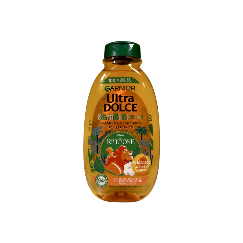 Шампунь-бальзам дитячий Garnier абрикос і бавовна для всіх типів дитячого волосся bambini, 250 мл