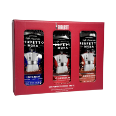 Кава мелена Bialetti набір perfetto moka set intenso, classico, nocciola, 3×250 г