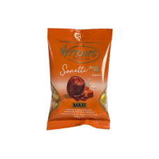 Шоколадні цукерки Witor’s Sonetti maxi з карамельною начинкою milk chocolate eggs with caramel filling, 110 г