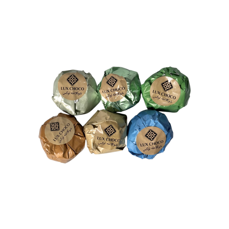 Цукерки Lux Choco дубайські асорті з фісташкою, мигдалем, журавлиною, фундуком і макадамією, 40 г