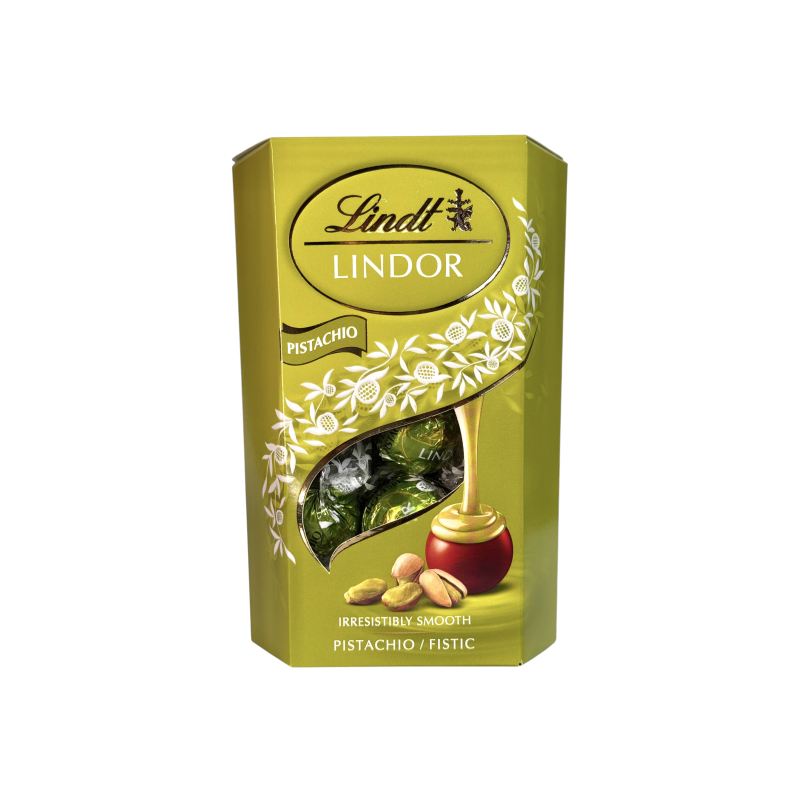 Цукерки праліне Lindt Lindor з фісташкою pistachio, 200 г