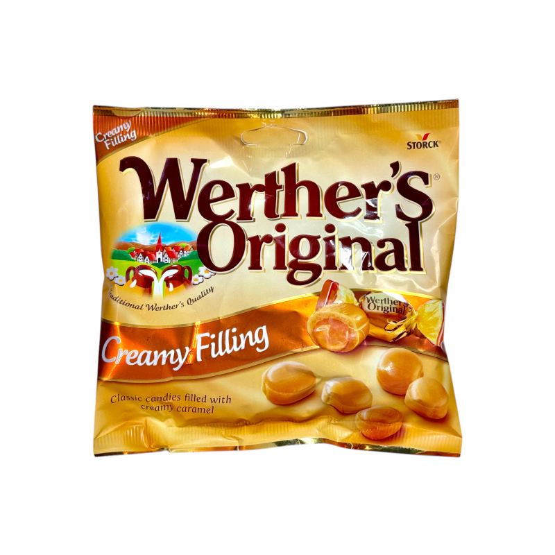 Цукерки карамельні Werther’s Original хрумка карамель з начинкою Creamy Filling, 80 г