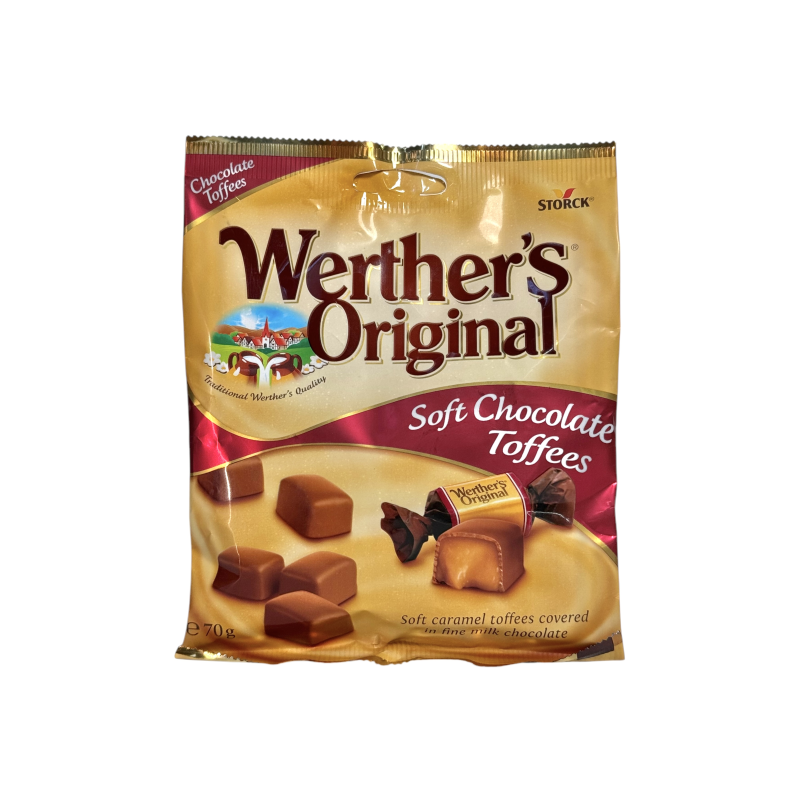 Цукерки карамельні Werther’s Original шоколадні з м’якою карамеллю Soft Chocolate Toffees, 70 г