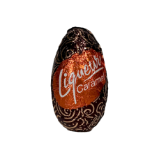 Цукерка шоколадна Figaro у формі яйця з карамельним лікером ligueur caramel, 27,5 г