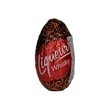 Цукерка шоколадна Figaro у формі яйця з лікером віскі ligueur whisky, 27,5 г