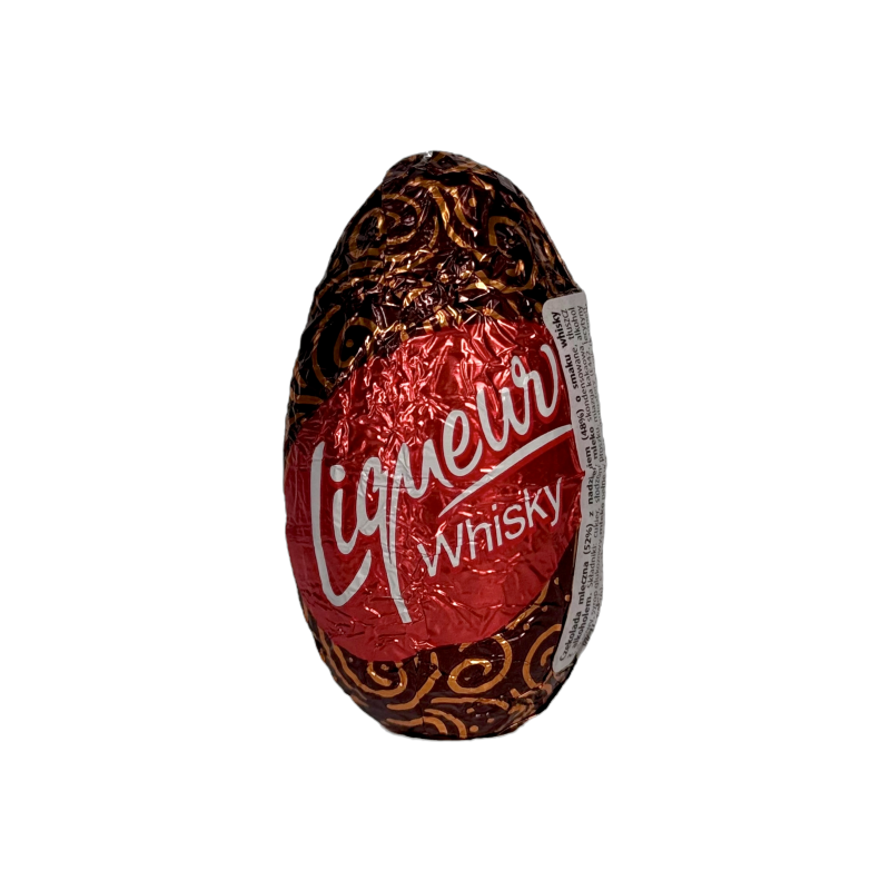 Цукерка шоколадна Figaro у формі яйця з лікером віскі ligueur whisky, 27,5 г