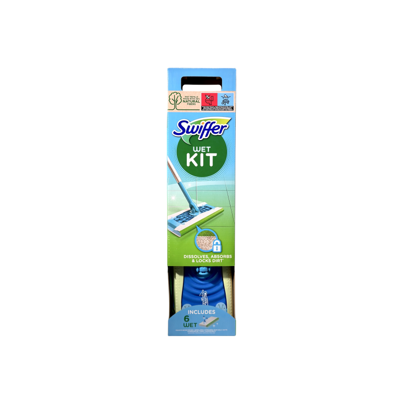 Швабра Swiffer з вологими серветками wet kit