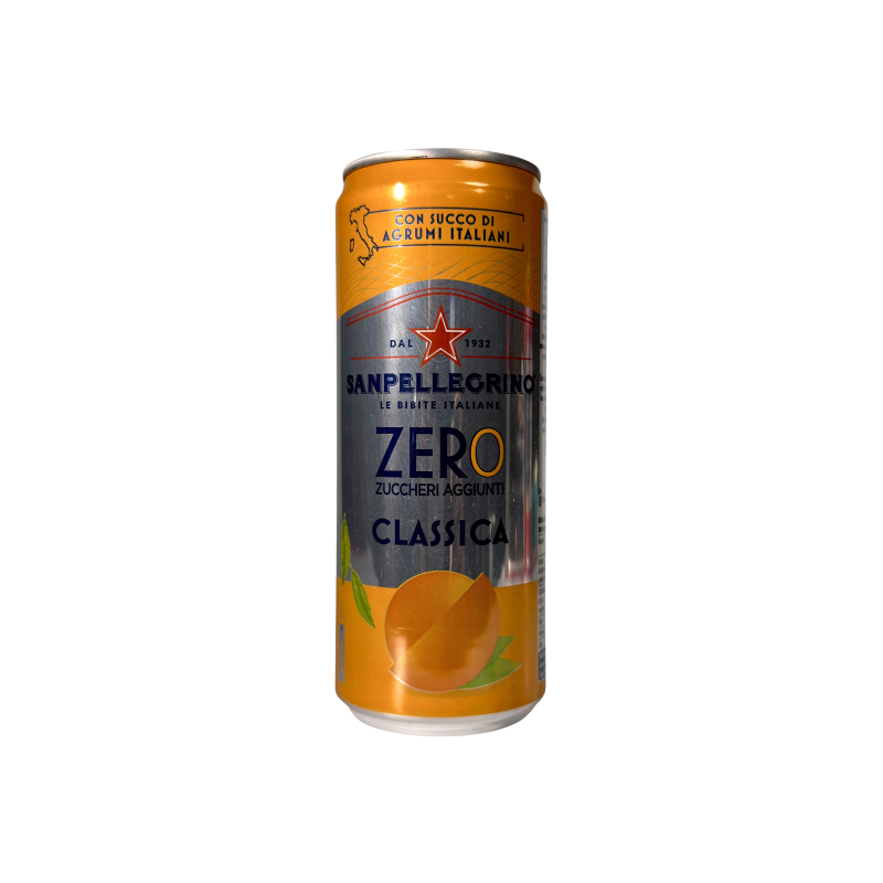 Газований напій Sanpellegrino Zero Classica без цукру цитрусовий, 330 мл